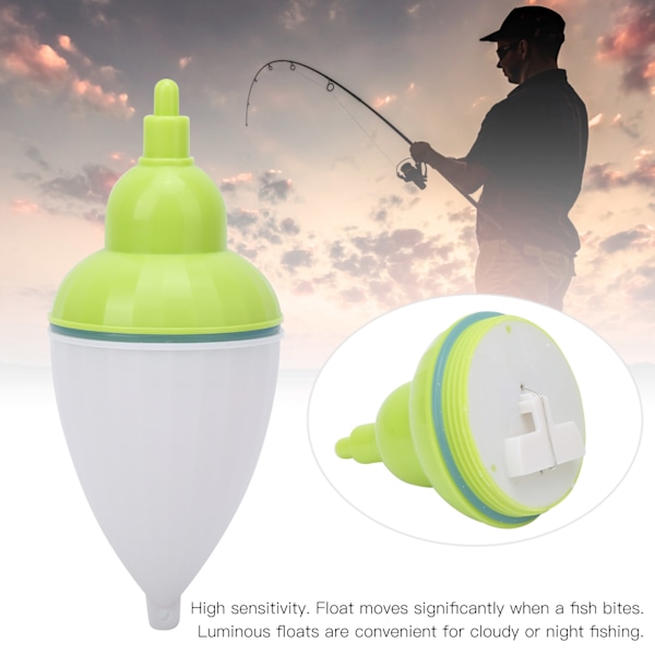 2 st plast LED fiskeflöte bobber elektronisk induktion för nattfiske fiskeredskap kit 28127-C50
