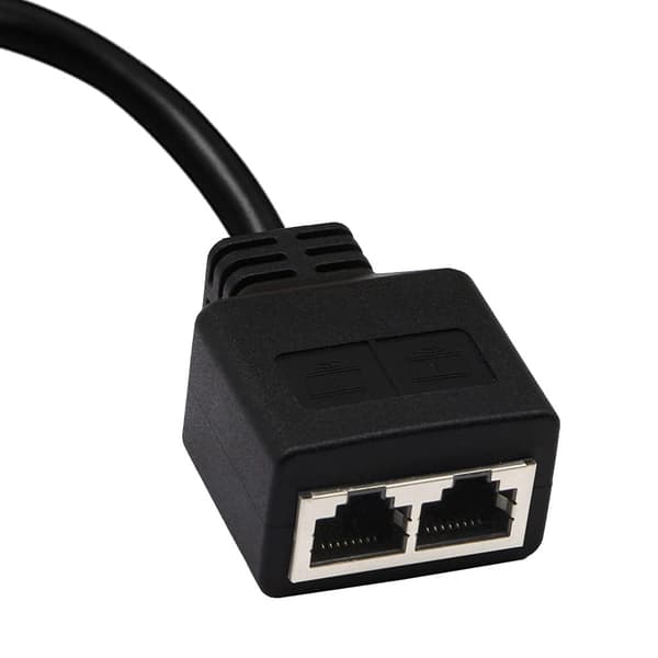 Ethernet Splitter för flexibla datoranslutningar, multifunktionell RJ45-nätverksadapter säkerställer ADSL-routerkompatibilitet, tjockt PCB-kort stöder