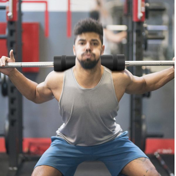 REEHUT Skivstångsplatta Squat Pad med kardborrefäste Skivstång Nackplatta Knäböj & Höftstöt Pad Tight Bärbar Anti-Slip för axel, nacke, rygg och