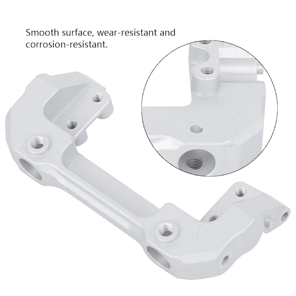 Aluminiumlegering Fram Servo Monteringsstativ Passar för Axial SCX10 III AX103007 1/10 RC Crawler Bil Silver