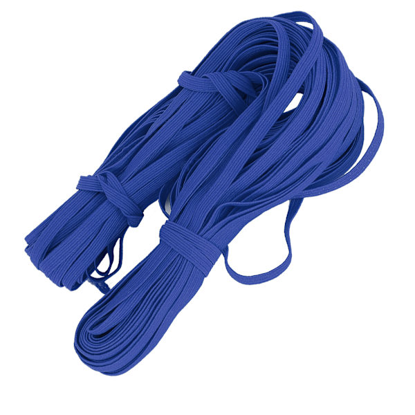 30 meter/rulle elastiskt band platt färgglad flexibel repband klädtillbehör 6mm kunglig blå