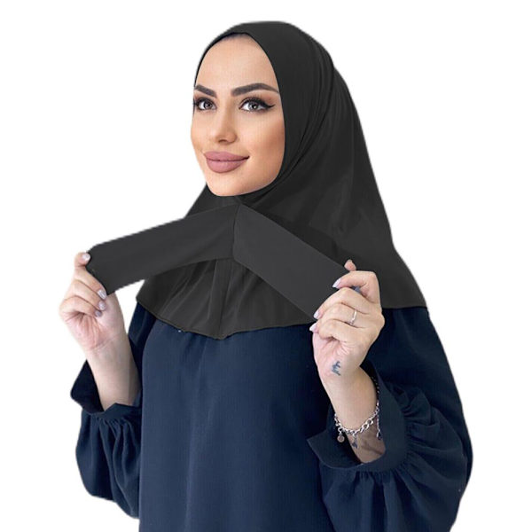 Kvinnors Muslin Huvudduk  Färg Sjalar Wraps Muslimsk Stretch Huvudduk Sommar Andningsbar Solhatt Vinter Varma Huva