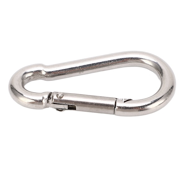 10 st Karbinhakar Fjäder Snabbkoppling Tung Duty Snabblänk 304 Rostfritt Stål för Fågelmatare 6MM
