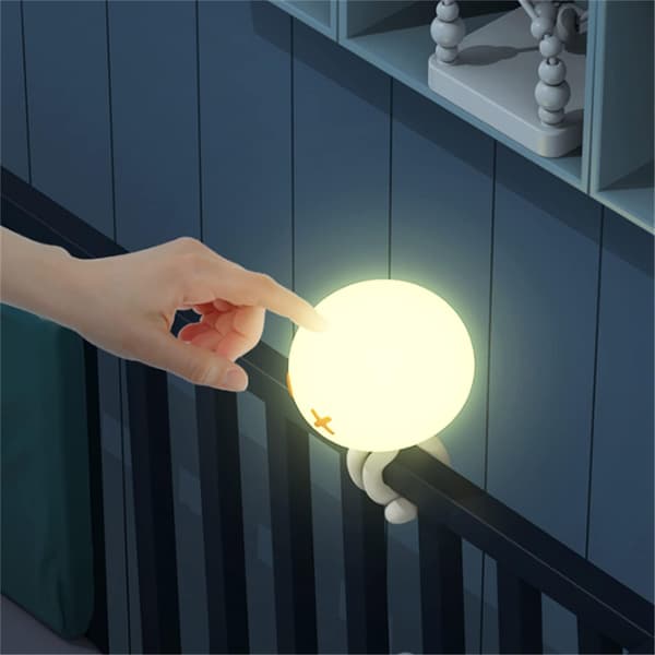 Nattlys │ Oppladbart LED-babynattlys │ Berøringskontroll b