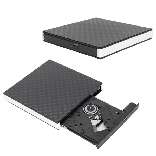 Slim Optisk Enhet för Förbättrad Bärbar Datorprestanda, Portabel DVD-brännare med Högkvalitativa Material för Windows, Mac, Linux