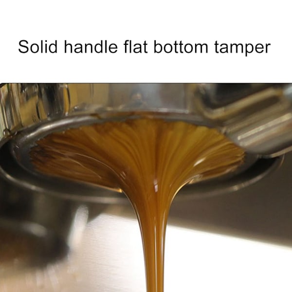 Kaffe Pulver Hammare Konstant Elasticitet Rostfritt Stål Kaffe Tamper för Hem Svart 51mm/2.0in