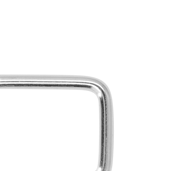 50 st metallringar Hållbara järn rektangel spänne ringar för DIY bälte handväska spänne hårdvara kläder dekoration 4x38x15mm