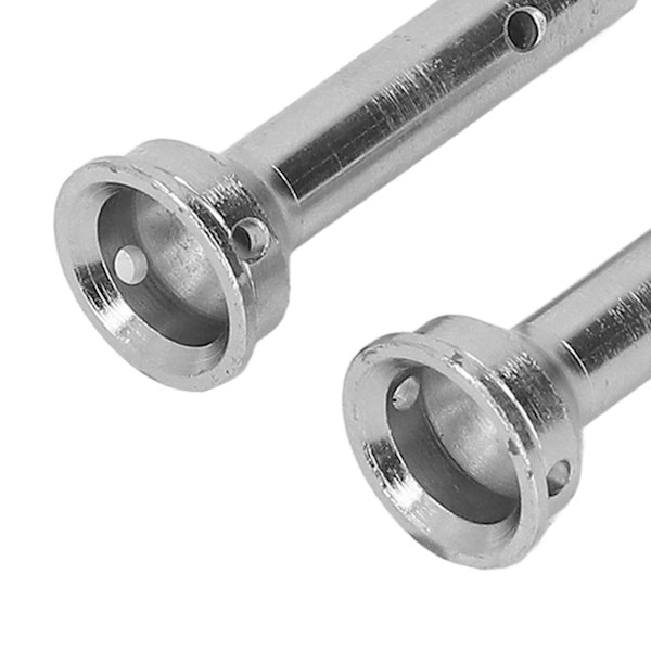 2 st CVD-axlar RC-hjulaxel i stål, 8 mm axeldiameter, 44,5 mm längd för Arrma 1/7 1/8 silver