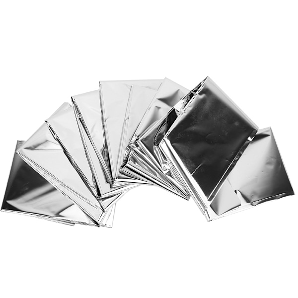 Överlevnadskit för friluftsentusiaster, Mylar-material rymdfärdsdesign, termiska nödfiltar som är både reflekterande och hållbara