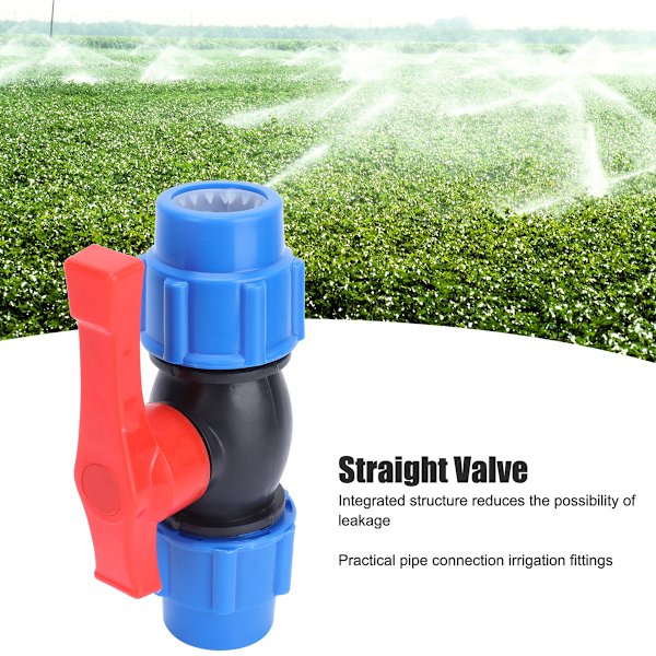 Ventil Polyeten Kulventil Kompressionskoppling Vattenrör Kompressionskoppling Kompressionsreduceringshylsa 20mm Inner Adapter
