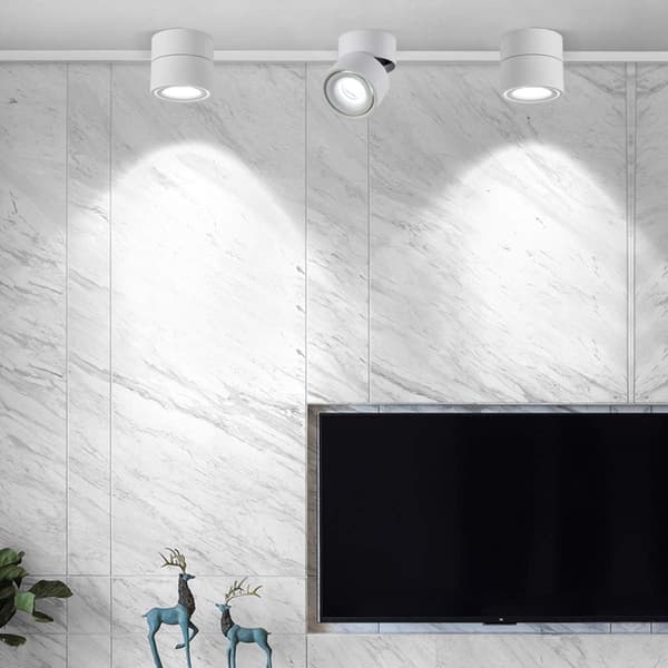 12W LED Loftspot til Overflademontering, Justerbar Vægbelysning