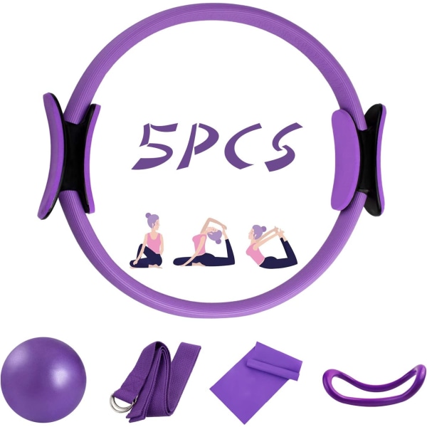 5 st Pilatesring - Fitness Circle, Bäckenbottentränare