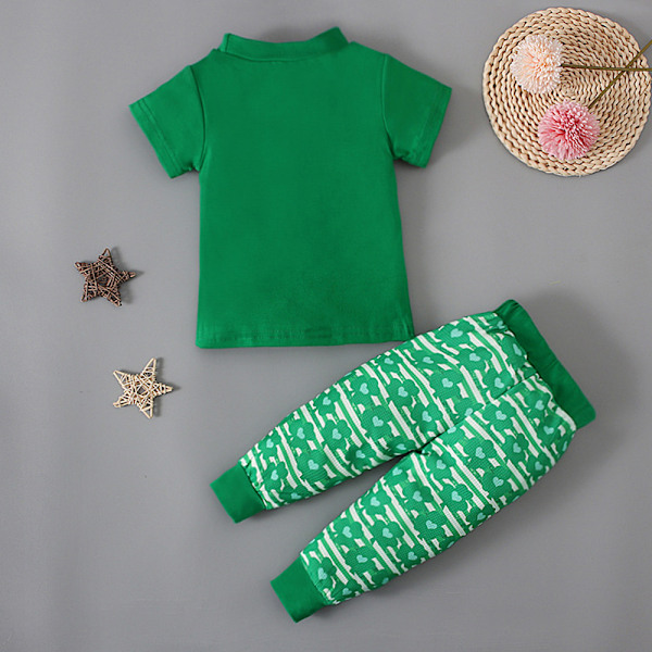 Baby St Patricks Day Outfit Pojke Bodysuit printed T-shirt Top