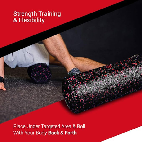 Hålfom Muskelmassagerare, Högdensitets Foam Roller för Yoga Muskelåterhämtning, Stödjer Spinal Stabilisering