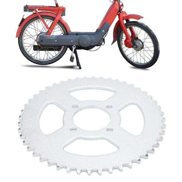 420 52mm 48T Kedjehjul Stål Bakre Kedjerulle Kedjehjulssats för Elcykel Kart Motorcykel