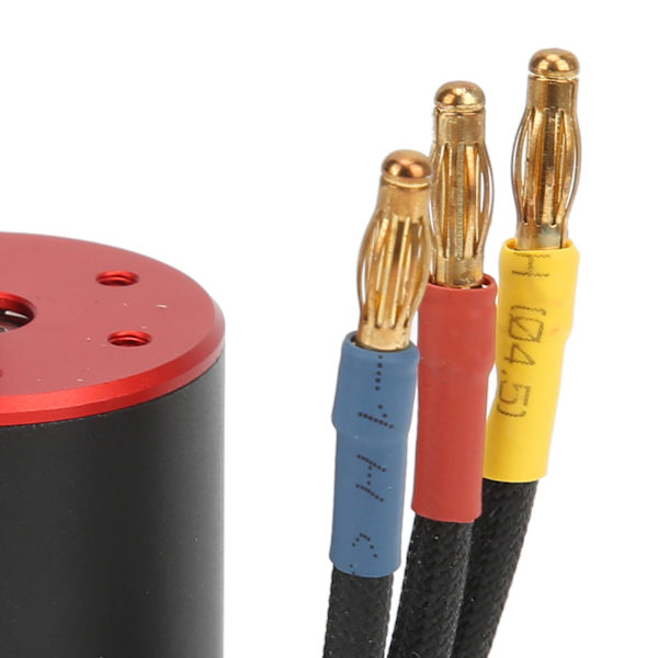 Vattentät borstlös ESC elektrisk regulator med 3900KV motorprogramkort 4 mm bananplugg hållare för 1/8 1/10 RC bil