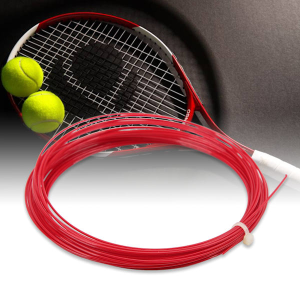 Hex Tennis String Professionell slitstyrka Tennis Wire för Tennis 12m/39.4ftRöd