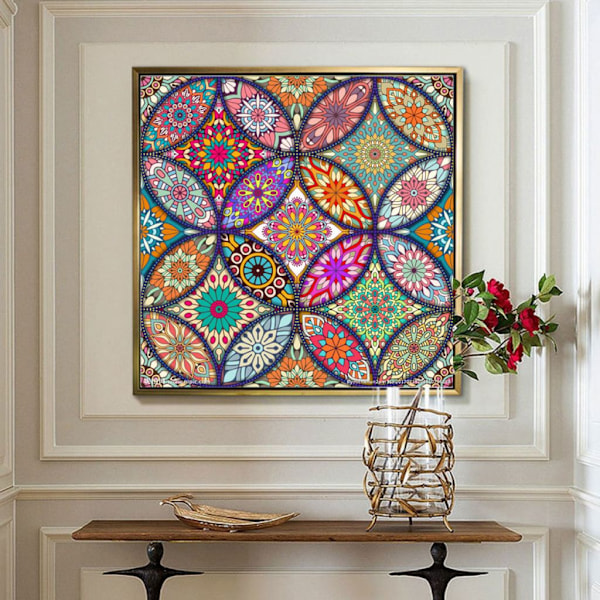 Högdefinitions Vattentät Canvas Diamantmålning, DIY Rund Diamant Strassbroderi För Enkel Färdig Produkt, Komplett Verktygsset Med