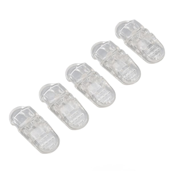 20 st Hörselhjälpsbandhållare i ABS, Bärbar Transparent Clip-tillbehör för Hörselhjälpsband