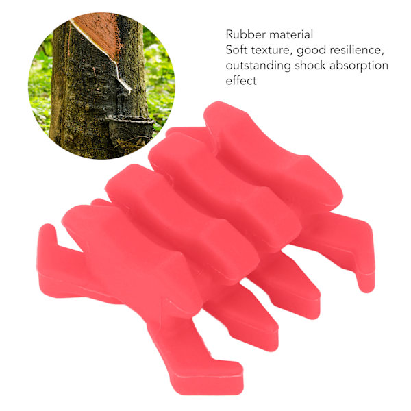 1 par gummibågsdämpare för bågskytte, vibrationsdämpare, krabbaformad stabilisator för split limb compoundbågar, röd