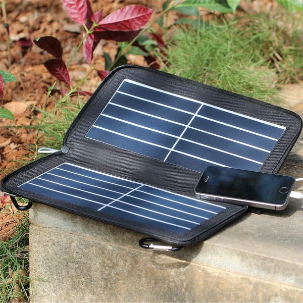 Solar Power Bank 10W, bärbar vattentät för smartphones