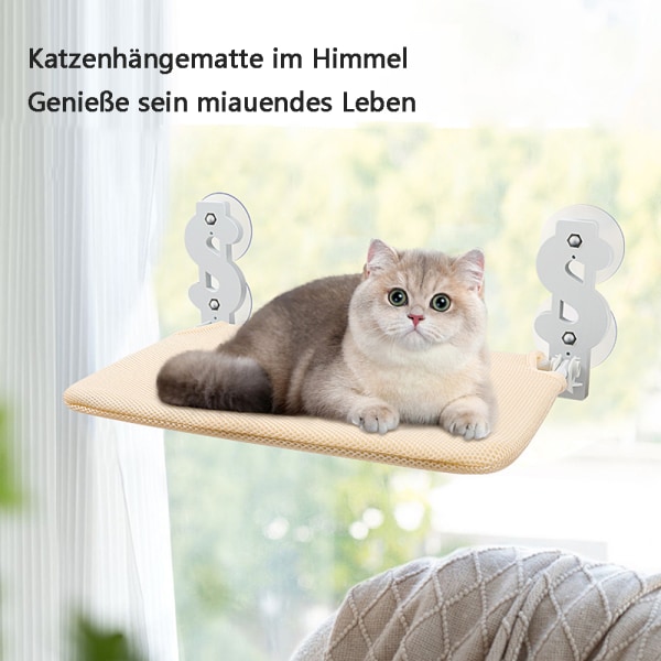 Katt Hängmatta Fönster Katt Säng, Fällbar Katt Fönster Lounger