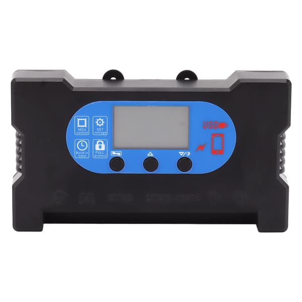 Dobbel USB Solcellekontroller med Intelligent Ladebeskyttelse, Bærbar Fotovoltaisk Panel Driverkontroller Type C Hurtiglading Direkte PV-Panel