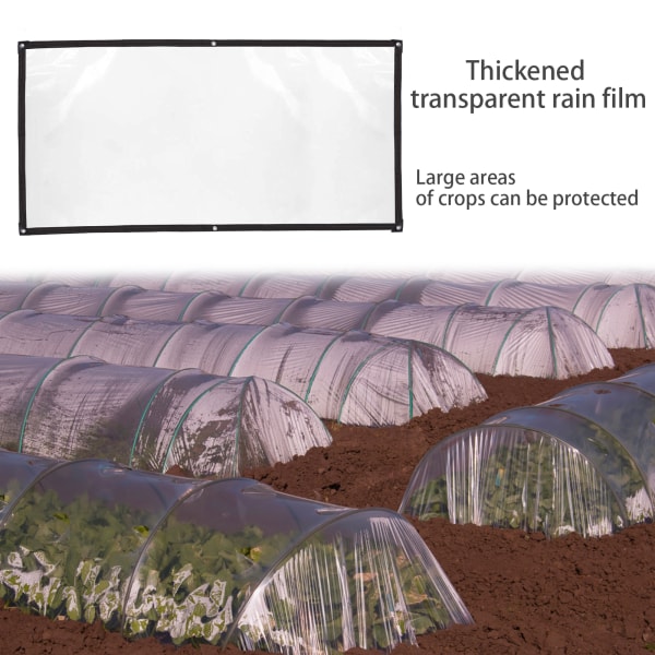 (3*3 meter) Ny förtjockad regnfilm med sex kanter/ökad tjocklek på ca 0,14 mm