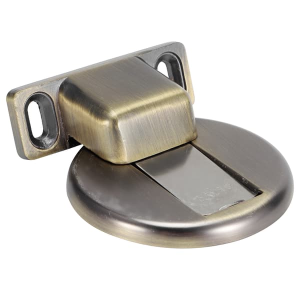 2 Sæt Antik Messing Rustfrit Stål Magnetisk Dørstopper Holder Dørstopper Tilbehør