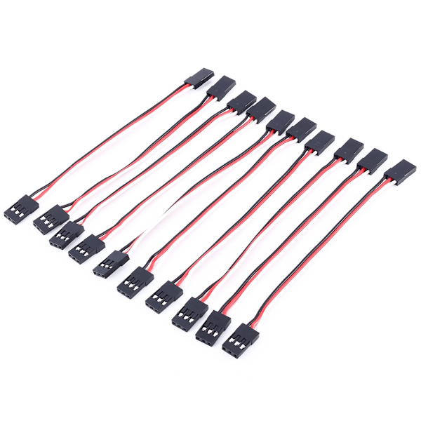 10 st 10 cm JR Han till Han Servo Förlängningskabel för Quadcopter - Tråd Kabel