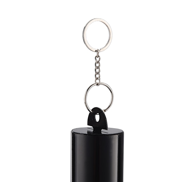 Ulkoilma retro kello yksittäinen metalli tuulikello pihakoriste Heroic Windbell (musta suuri tuote koko 9cm halkaisijaltaan, riippuva pituus 50cm)