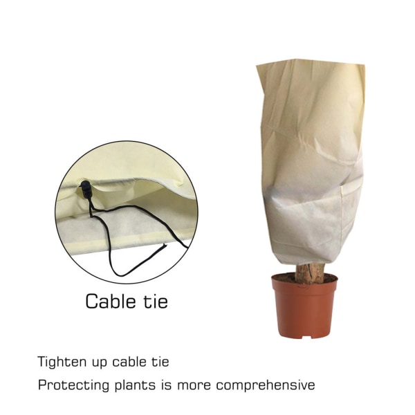 (Med lynlås) Vinter plante frostbeskyttelsesdæksel, non-woven træbetræk, antibakteriel grænseoverskridende græsplantepose, økologisk pose-180*120c