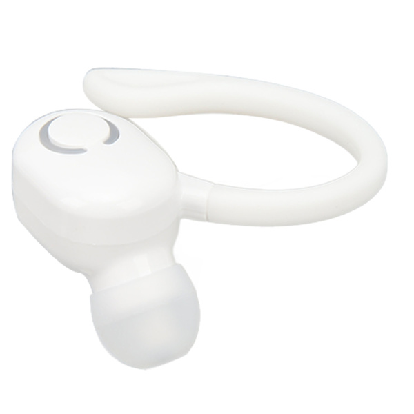 Støjreducerende Bluetooth Headset V5.2 Trådløst Bluetooth Øretelefon med Mikrofon Lang Standby Ultralet til Lastbilchauffører Kontor Hvid