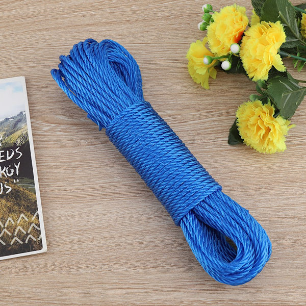 20m Nylon Reb/Line/Snøre Tøjline Have Camping Udendørs (Blå)