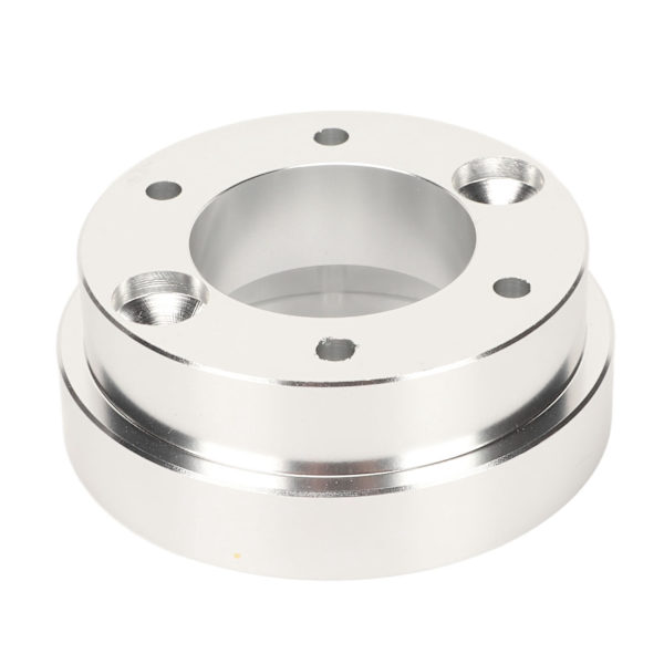 70mm Styrningshjul Adapterplatta Legering Nav Adapterplatta för Logitech för Momo för Sparco 13 14 tum PCD Styrningshjul Silver