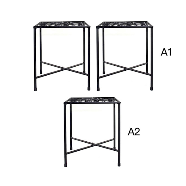 Jern blomsterstand pothos multi-lags enkel sukkulent stue indendørs kontor balkon pladsbesparende blomsterstand (enkelt sort)