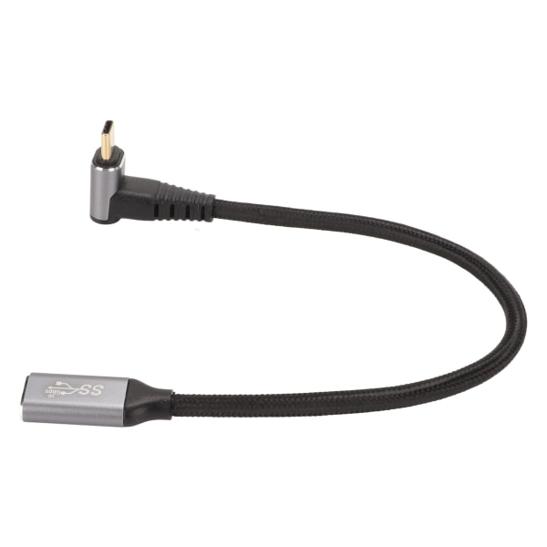 USB C 3.1 hann-til-hun-kabel PD100W Hurtiglading 10Gbps 4K ved 60Hz USB C-ladekabel for Steam Deck-spillkonsoller 25cm/9.8in