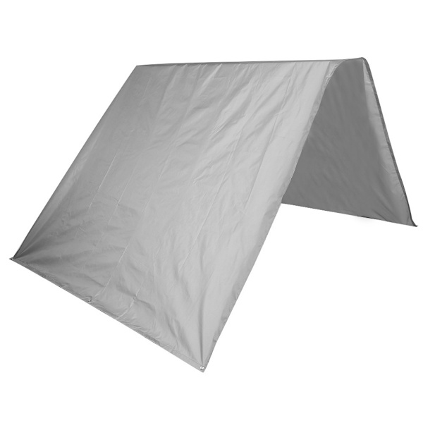 Solskydd Markis Tak 190T Polyester Taffeta för Utomhus Trädgård Innergård Patio 132x226cm Grå