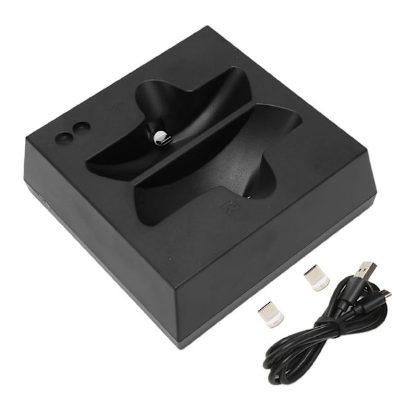 Laddningsstation för VR2 LED-indikator Snabbladdningsdocka med 2 Typ C Magnetiska Portar för PS5 VR2
