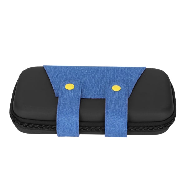 Til Switch Lite-bæretaske EVA-rejsetaske til spillekonsoltilbehør med dobbelt lynlåsrum Sort Blå Til Switch Lite