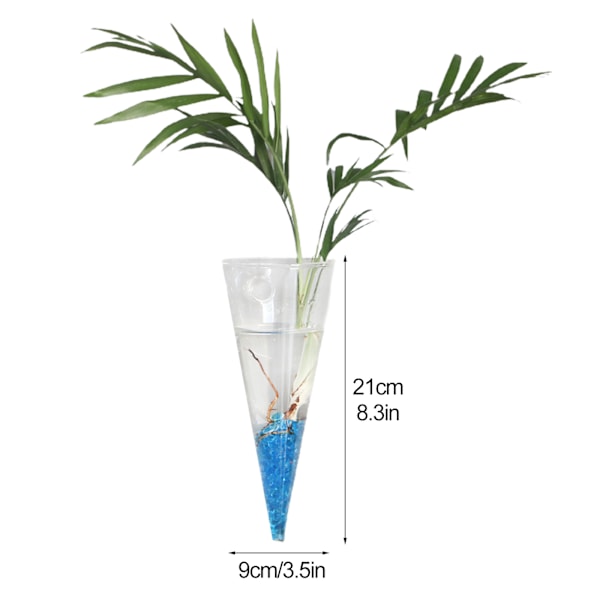 Pyöreä kakku suuri riippuva hydroponinen lasivaasi/15*16cm/(10*20*20, 320)