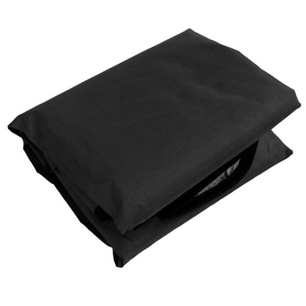 Gungtak för gunga 210D silverbelagd Oxford vattentät UV-skydd för utomhus uteplats trädgård stol 142x120x18cm svart