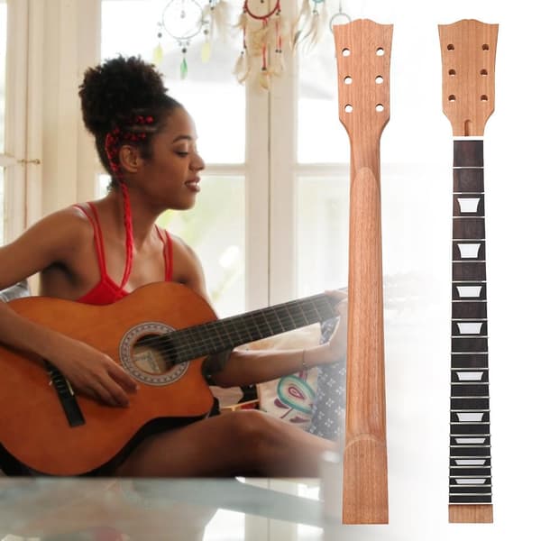 Elektrisk Gitarrhals 22 Band Rosenträ Greppbräda DIY Ersättning LP Gitarrdelar