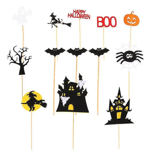 3 sæt Halloween Kagepynt til Halloween Dekorationer