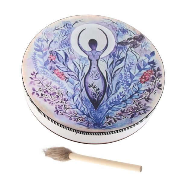 Shamantrumma Sibirisk Trumma Andetrumma Handgjord Shamantrumma med Trumstock Heminredning