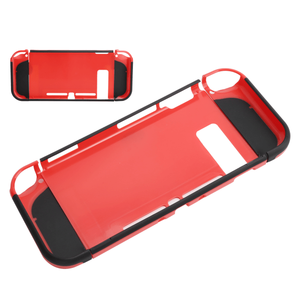 Dobbelt Farvet Gamepad Beskyttelsesdæksel Spilkonsoll Controller Skin Shell Case Rød+Sort