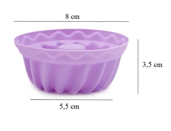 Silikonform - Muffins 12 st