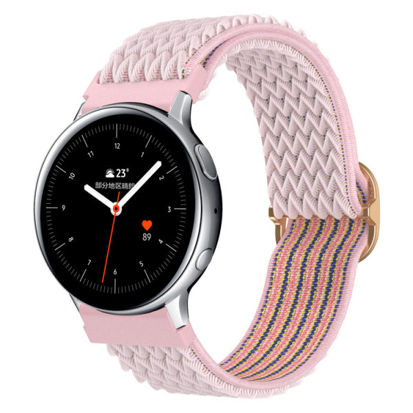 3st 20 mm band kompatibel med Samsung Galaxy Watch Active 2(40mm/44mm)/ watch 3 41mm/ watch 42mm/Gear S2 Classic, sportrem i nylon , lila,20mm