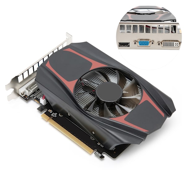 HD7670 1GB DDR5 128bit Gaming-grafikkort til pc