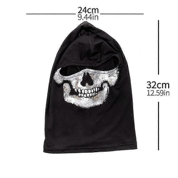 COD:MW2 Ghost Skull Balaclava Ghost Simon Riley Face War Game Cosplay Mask Protection Skull Pattern Balaclava Mask Ghost